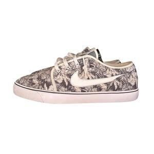 Nike Toki Low Black Floral Shoes Mens 13 Skate Sneakers Gray White